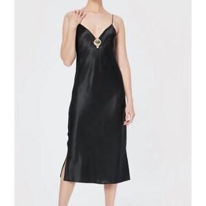 CAMI NYC Slip Dress Black NWT Midi Size XL NWT